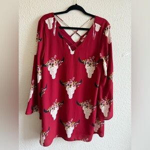 Altar'd State Crimson Dress Size M